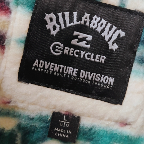 BILLABONG NEW A DIV Boundary Mock Neck Fleece Jacket - Picture 13 of 16